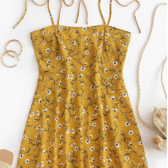 Zaful Ditsy Summer Dresses Zaful Zaful Dresses Ditsy Daisy Print